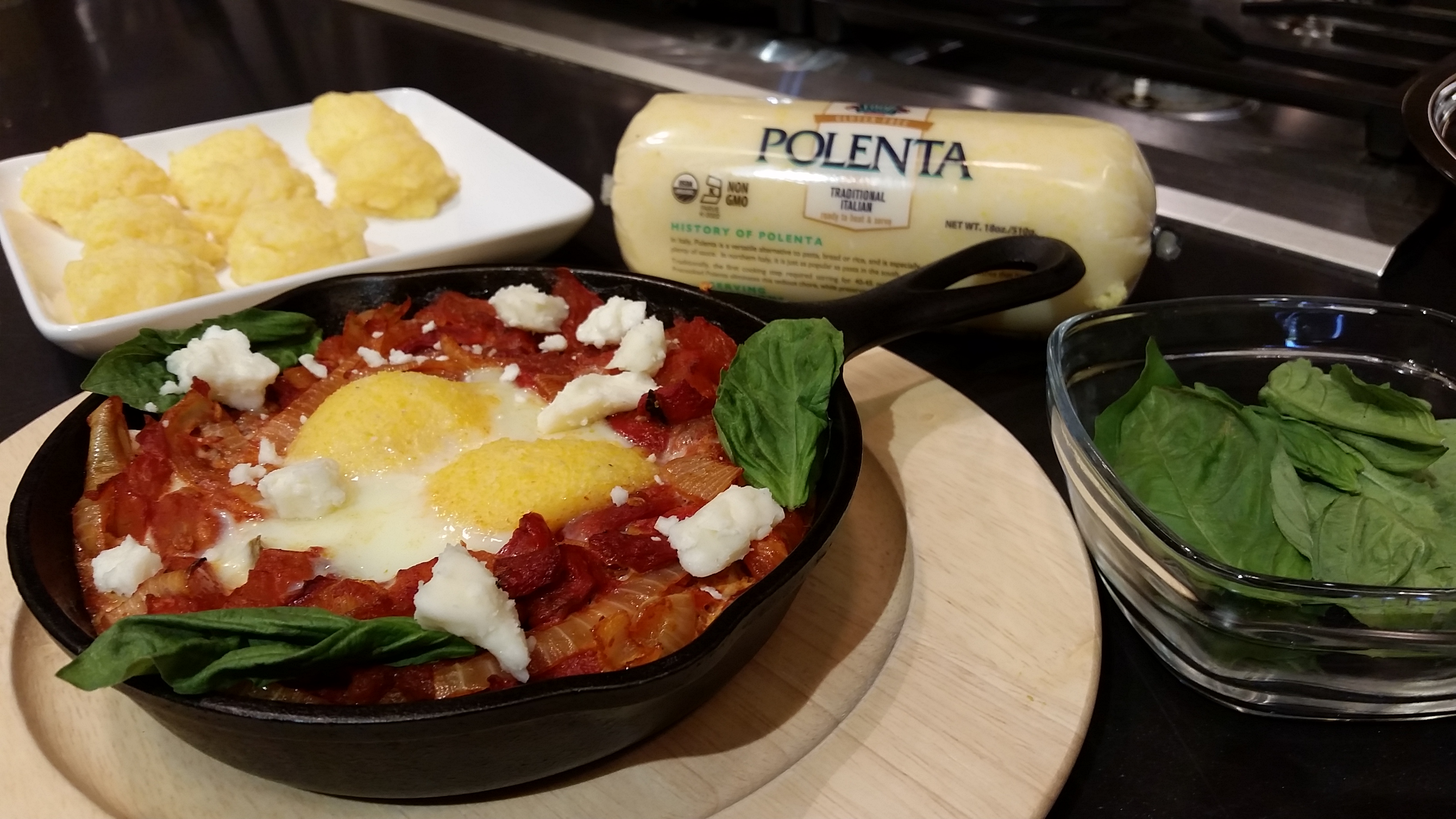 Polenta Eggs Piperade Recipe