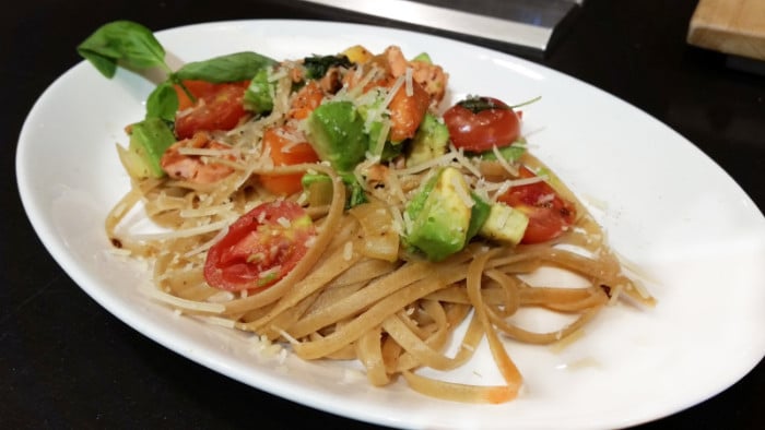 Salmon & Avocado Fettuccine Recipe - South Denver Cardiology