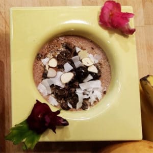 Mocha Coffee Banana Breakfast Bowl